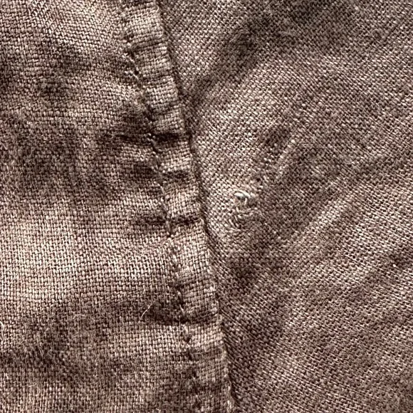 GAP - 100% Linen Brown Button Shirt - Lightweight Summer Casual - Size XL - Picture 16 of 16